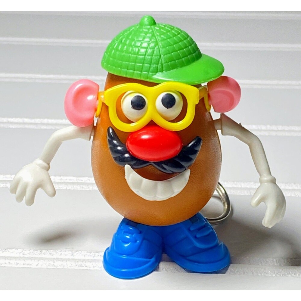 Mr Potato Head Keychain with Accessories Basic Fun Mini Toys Vintage 90s